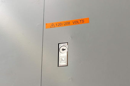 Brady Authentic (M21-375-595-OR) All-Weather Vinyl Label for Indoor/Outdoor ID, Lab and Equipment Labeling, Black on Orange- For M210, M210-LAB, M211, BMP21-PLUS and BMP21-LAB Printers, .375" W, 21' L