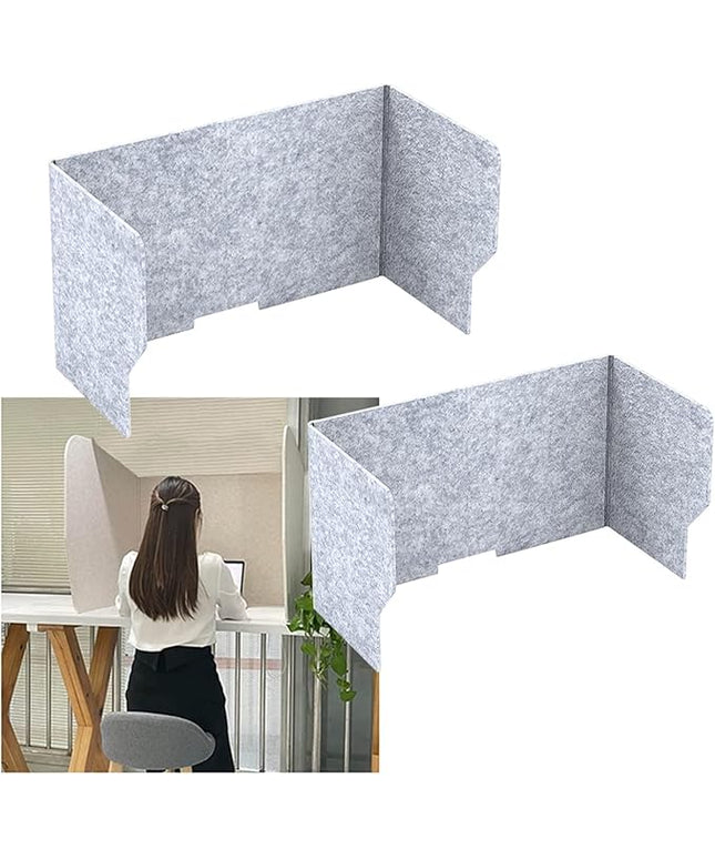 Portable Acoustic Desk Dividers 2Pack Collapsible Soundproof Partitions Privacy Screens for Office Classroom SchoolCustomizable & Easy to Set Up