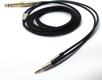 NEW NEOMUSICIA Replacement Cable Compatible with Hifiman HE400S, HE-400I, HE-400i（Dual 2.5mm Port）, HE560, HE-350, HE1000, HE1000 V2 Headphone 3.5mm / 6.35mm to Dual 2.5mm Jack Male Cord 3meter/9ft