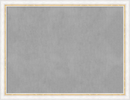 Amanti Art White Framed Magnetic Board 20x26 Medium Vision Board for use with Magnets, 100% Metal Sheet to Display Items as Office Decor or for Home Organization in mudroom, Kitchen or Kids Room