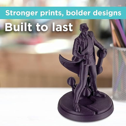 Polymaker PLA PRO Filament 1.75mm 1kg, Tough & High Rigidity Dark Purple 3D Printing Filament, PolyLite PLA PRO 3D Printer Filament 1.75mm, Print with Most 3D Printers