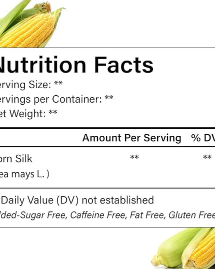 FreshDrinkUS, Dried Corn Silk 20oz | Premium Whole Corn Silk for Tea & Herbal Infusions | Naturally Air-Dried, Non-GMO, Caffeine-Free | Perfect for Daily Herbal Tea, DIY Blends & Natural Brewing