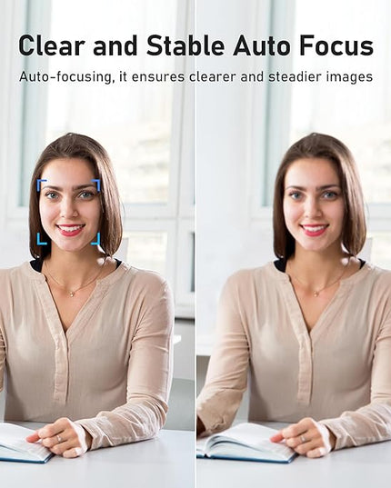 saylas 4K Webcam with 4 Noise Cancellation Microphone, W8GS Web Cam, Privacy Cover, 85° FOV, Plug & Play Web Streaming Camera for Computer, USB Webcam for Pc, Laptop, Desktop, Mac
