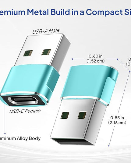 Elebase for Apple Watch Ultra 3 Adapter,USB to USB C Adaptor 4 Pack,Type C Female to A Male Charger Converter for iWatch Series 8 7,iPhone 17 16 15 14 Pro Plus Max,Airpods 4,iPad 9 10 Air 5 Mini 6 7 8