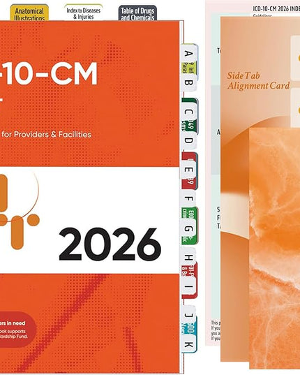 Index Tabs for ICD-10-CM 2026 Expert Codebook - Easy Navigation for Medical Coding Books (for AAPC Version)