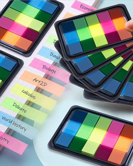 Golcellia 600 Pcs, Transparent Sticky Notes, Page Markers, Book Tabs, Sticky Note Tabs, Sticky Tabs, Page Tabs, Label Stickers, Pop Up Index Tabs, Tabs Flags Stickers