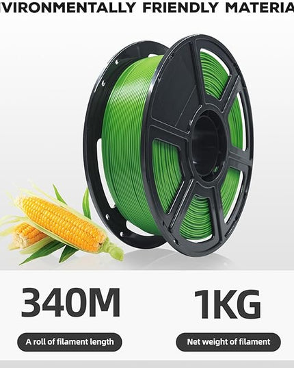 FLASHFORGE PLA Filament 1.75mm, 3D Printer Filament 1kg (2.2lbs) Spool, Dimensional Accuracy +/- 0.02mm, 3D Printing Filament Easy to Use and Fits for Most FDM 3D Printers (Green)