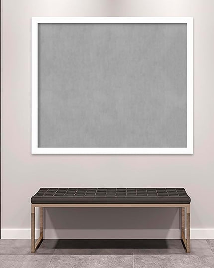 Amanti Art White Framed Magnetic Board 43x51 Oversize Vision Board for use with Magnets, 100% Metal Sheet to Display Items as Office Decor or for Home Organization in mudroom, Kitchen or Kids Room