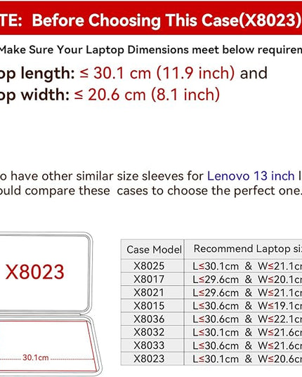 Smatree Hard EVA Protective Sleeve Case Compatible for 13 inch Lenovo ThinkPad X13s, Yoga Book 9i, Yoga Slim 7i Carbon Gen 8 Laptop (X8023)