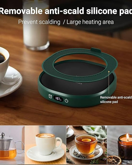 Coffee Mug Warmer & You are Awesome Mug Set, Electric Cup Warmer with Auto Shut Off, 4 Temperature Setting Smart Beverage Warmer, 8-Hours Auto Shut Off
