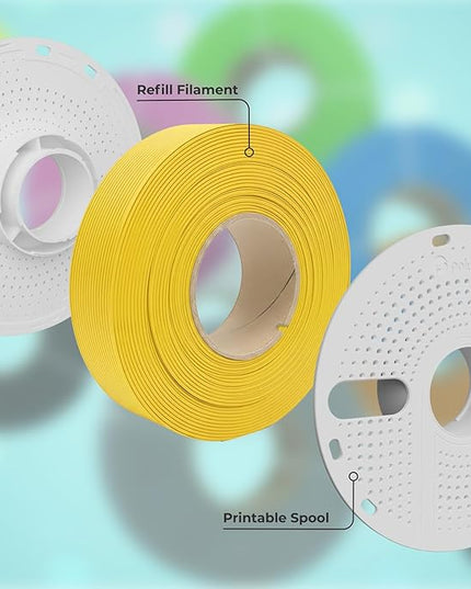 Polymaker Panchroma Refill Spool Matte Arctic Teal PLA 3D Printing Filament Refill, Compatible with All Reusable Spools and All Major FDM 3D Printers, Tangle-Free, Vibrant Colors, 1.75mm 1kg