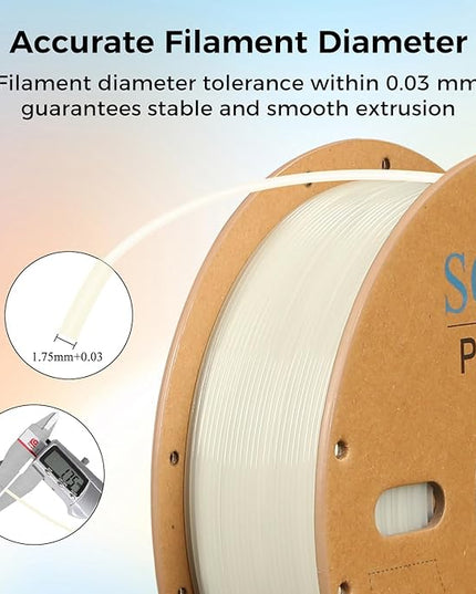 Sovol PLA Filament 6KG, Silk Tri Color & Dual Color Co-Extrusion PLA, Shiny Multicolored Fast Change Rainbow 3D Printer Filament, Matte & Glitter & Glow in The Dark PLA 1.75mm 1kg/ 2.2lbs +/-0.03mm
