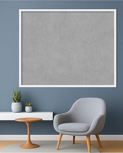Amanti Art White Framed Magnetic Board 33x41 X-Large Vision Board for use with Magnets, 100% Metal Sheet to Display Items as Office Decor or for Home Organization in mudroom, Kitchen or Kids Room