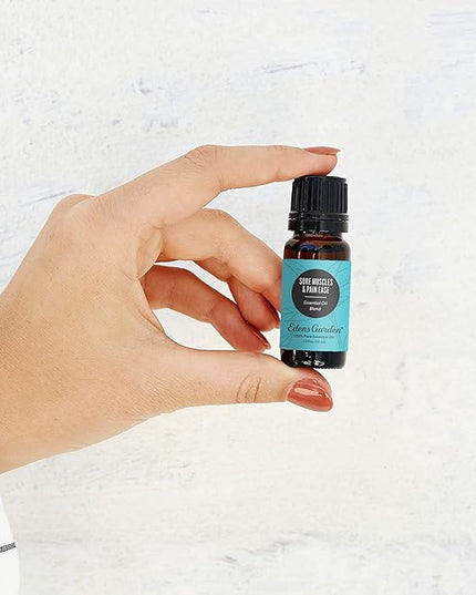 Edens Garden Sore Muscles & Pain Ease Essential Oil Blend- 100% Pure Premium Grade, Undiluted, Natural, Therapeutic, Aromatherapy, The Best for Diffusing, Skin, Face, Humidifiers 10 ml (.33 fl oz)