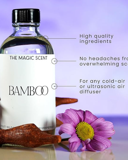 The Magic Scent Bamboo Diffuser Oil - Hotel & Home Luxury Scents Inspired by The Four Seasons, Bora Bora - Diffuser Oil Scents for Home Designed for Use in All Diffusers - 16.9 fl oz, 500 mL