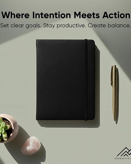 Dated, 2026 Planner, 5.8” x 8.3” - The #1 Productivity Planner to Achieve Your 2026 Goals - Planner 2026-2027 by PRODUCTIVITY STORE (A5, BLACK)
