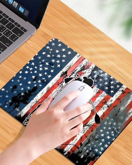 Golf Flag Square Mouse pad, Texture, Waterproof, Anti Slip Rubber Base, Computer Mouse pad, Laptop Mouse pad