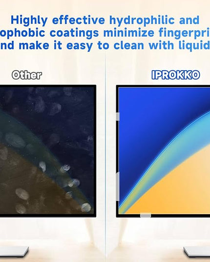 IPROKKO 【2 Pack】 27 inch Anti-Blue Light monitor Screen Protector for 16:9 Widescreen,Removable Anti Glare Blue Light Blocking Screen Filter，LED PC Anti-UV Eye Protection Filter Film