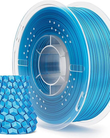 ELEGOO Silk PLA Filament 1.75mm Sky Blue 1KG, 3D Printer Filament Dimensional Accuracy +/- 0.02mm, 1kg Spool(2.2lbs) 3D Printing Filament Fits for Most FDM 3D Printers