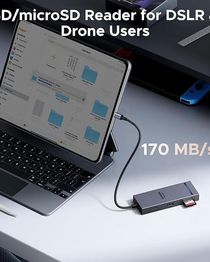 UGREEN Revodok Pro USB C Hub for Laptop 8 in 1 MacBook Docking Station 4K 60Hz HDMI, 100W PD Charging, USB-C & USB-A 10Gbps Data Ports, SD/TF Card Reader for MacBook Pro/Air, iPad Pro, XPS, Thinkpad