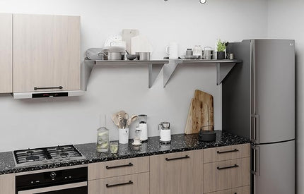 AmGood 30" Long X 18" Deep Stainless Steel Wall Shelf | NSF Certified | Appliance & Equipment Metal Shelving | Kitchen, Restaurant, Garage, Laundry, Utility Room