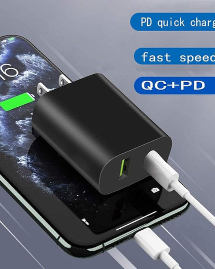 2 Pack USB C Charger Block, Dual Port Type C Wall Charger Fast Charging 20W Power Adapter Cube for iPhone 14/14 Pro/14 Pro Max/14 Plus/13/12/11, XS/XR/X, iPad, Samsung, More
