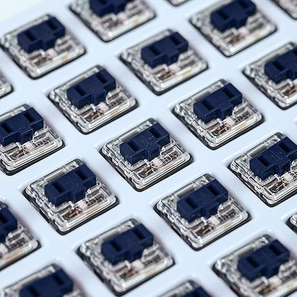 Kailh PG1350 Choc V1 Mechanical Keyboard Switch,Low Profile switches,Chocolate Silent Mechanical Clicky/Linear/Tactile Switches,RGB SMD LED 5-Pin Kailh Switches(Navy-70Pcs