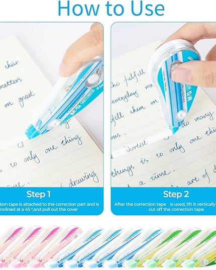 M&G 12 pack Correction Tape，19.7 feet correction tape, Easy to Use Applicator for Instant Corrections, Office Products