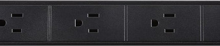 Amazon Basics Surge Protector Power Strip, 9-Outlet, Heavy Duty, Metal, 600 Joules, 6ft Extension Cord, Mountable, Wide Spaced, Black