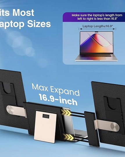 FLYTOCCA 16" Laptop Screen Extender, Updated 1200P FHD Portable Monitor with 16:10 Aspect Ratio Screen, Rotation Detachable Screen, Laptop Monitor Extender Compatible with Windows, Mac, Chrome
