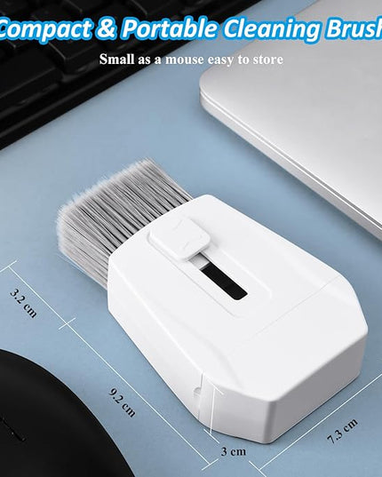 Keyboard Brush, Portable Keyboard Cleaner Soft Bristle Cleaning Brush, Safe Streak-Free Phone Screen Cleaner, Retractable Laptop Cleaning Kit for Computer MacBook PC iPad Camera Lens Monitor