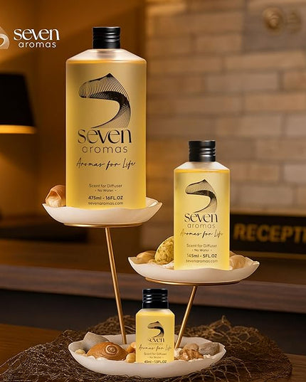 SevenAromas Hotel Scent Diffuser Oil, Luxury Hotel-Inspired Essential Oil for Aromatherapy & HVAC Diffusers – Premium Dropper Bottle - 145 ml 5 FL oz (Hotel Hilton Soft)