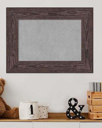 Amanti Art Black Framed Magnetic Board 18x24 Small Vision Board for use with Magnets, 100% Metal Sheet to Display Items as Office Decor or for Home Organization in mudroom, Kitchen or Kids Room