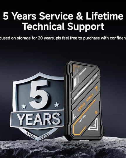 fanxiang External SSD 1TB, Up to 3800MB/s USB 4.0, (Thunderbolt 3/4), External Solid State Drive, Portable SSD Type-C External Hard Drive for iPhone 15/Pro/PC/Laptops/Professionals/Gaming, PS3000