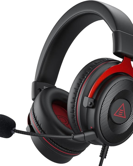 EKSA E900 Gaming Headset with Microphone - PC Headset with Detachable Noise Canceling Mic, 3D Surround Sound, Wired Headphone for PS4, PS5, Xbox, Computer, Laptop, Switch, Handheld (3.5MM Jack)