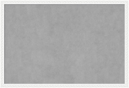 Amanti Art White Framed Magnetic Board 26x38 Large Vision Board for use with Magnets, 100% Metal Sheet to Display Items as Office Decor or for Home Organization in mudroom, Kitchen or Kids Room