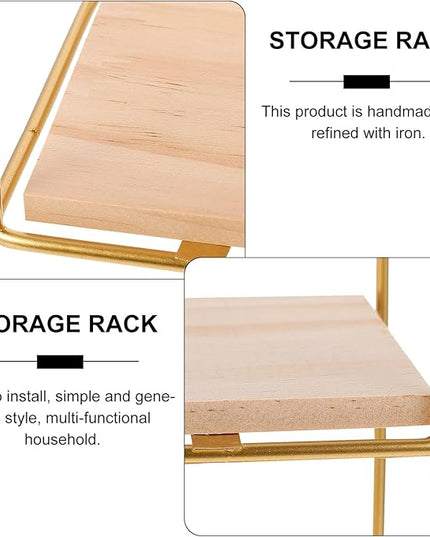 Unomor Metal Wall Mounted Storage Rack Iron Wall Shelf Scandinavian Style Home Organization