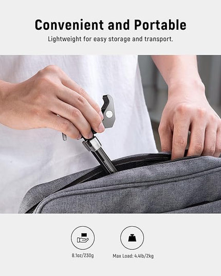 NEEWER 9.8"/25cm Adjustable Magic Arm with Super Clamp, 1/4" & 3/8" Threads, 1/4" Screws for Flash/LED Light/Microphone/Monitor, Compatible with SmallRig Camera Cage, Max Load: 4.4lb/2kg, ST25C