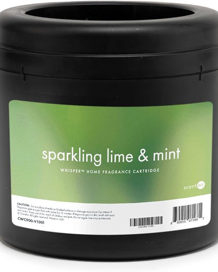 ScentAir Whisper Home Monthly Plug-in Refill, Fragrance Cartridge for Home and Office, Amazon Exclusive, Sparkling Lime & Mint