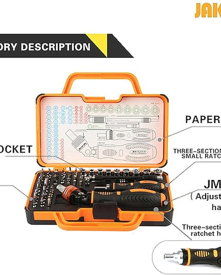 Precision Ratchet Screwdriver Set, JAKEMY 69 in 1 Household Screwdriver Home Repair Tool Kit, Disassemble Magnetic Rotating Ratchet Screwdriver Kit for Furniture/Car/Computer/Electronics Maintenance