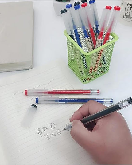 Gel Ink Pen Quick Drying Liquid Ink Pens fine point Japanese Style Pens 0.38 mm Ballpoint Maker Pen School Office student Exam Writing Stationery Supply Technical Pens 12Pcs(4 Black 4Blue 4Red)