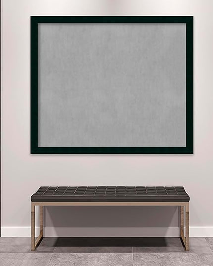Amanti Art Black Framed Magnetic Board 44x52 Oversize Vision Board for use with Magnets, 100% Metal Sheet to Display Items as Office Decor or for Home Organization in mudroom, Kitchen or Kids Room