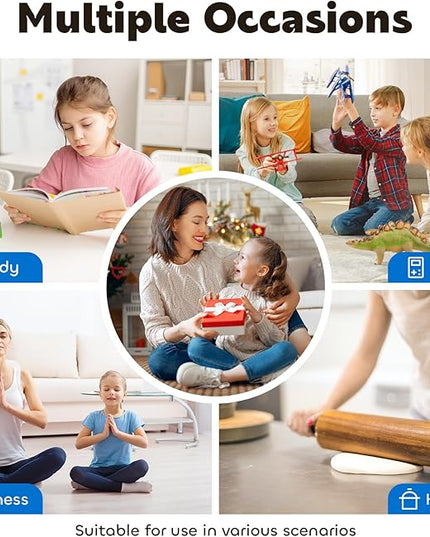 Visual Timer for Kids 60-Minute Countdown Timer with Optional Alarm, Focus Tool for ADHD & Autism, Time Management for Homework, Chores, Office, Kitchen, Teaching & Study Routines (Black Blue)