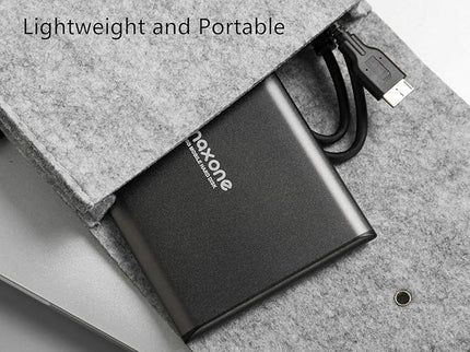 Maxone 250GB Ultra Slim Portable External Hard Drive HDD USB 3.0 Compatible with PC, Laptop - Charcoal Grey