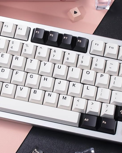 Sumgsn Olivia Keycaps 163 Keys Cherry Profile Doubleshto Keycap Set Fit for Alice Keyboard 61/64/87/104/108 Cherry Mx Switches ISO ANSI Layout Alice Keyboard Mechanical Keyboards