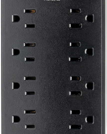 Tripp Lite Home Office Surge Protector with USB Charging, 8 Outlet Surge Protector Power Strip, 4 USB Ports, 6ft Cord, 1800 Joules, Black (TLP864USBB)
