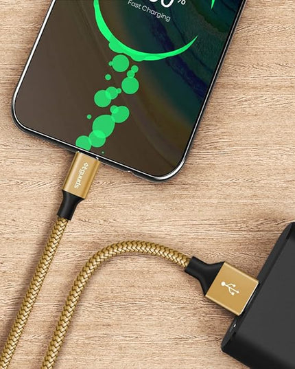 etguuds USB A to USB C Cable 4ft, 2-Pack, 3A Fast Charging Type C Charger Cord for iPhone 17 16 15 Pro Max 16e 17 Air, Samsung Galaxy S25 S24 S23 S22 S21 S20 A17 A16 A56 A55 Flip Fold, Gold
