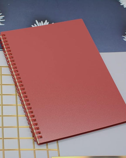 Yansanido Spiral Notebook, 8 Pcs 10.5 Inch x 7.45 Inch B5 Thick Plastic Hardcover 7mm College Ruled 8 Color 80 Sheets -160 Pages Journals for Study, Work, Travel and Notes (B5, 8 Pcs 8 Color)