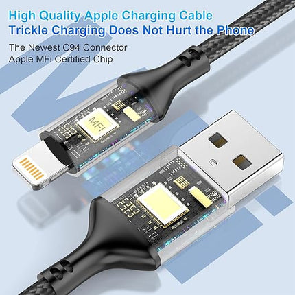 iPhone Charging Cable 5m,MFi Certified long16ft Original Lightning to USB Cable High Fast/Data Sync Charging Cable Lead for iPhone 14 13 12 11 XS XR X 8 7 6 SE Pad