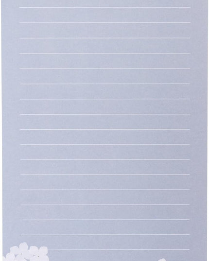 Graphique White Hydrangeas Magnetic Notepad, 100 Tear-Away Sheets for Grocery, Shopping & To-Do Lists, Writing Pad for Fridge, Kitchen, Office